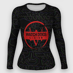 Рашгард женский Watch Dogs hack, цвет: 3D-принт