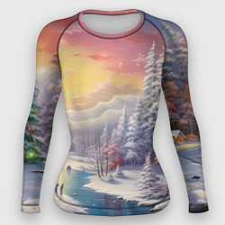 Женский рашгард Сказочное сияние нового года