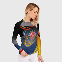 Рашгард женский Scania логотип, цвет: 3D-принт — фото 2