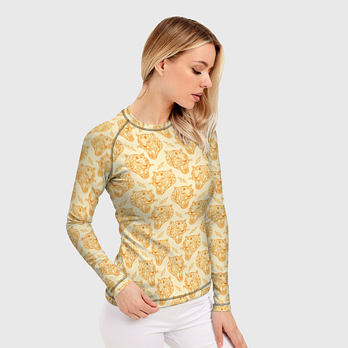 Женский рашгард Рычания тигра / 3D-принт – фото 3