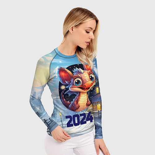 Женский рашгард Миниатюрный представитель зимы / 3D-принт – фото 3