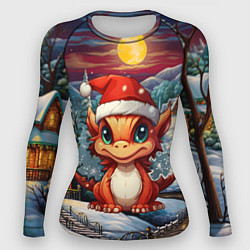 Рашгард женский Новый год 2024 символ года дракон, цвет: 3D-принт