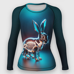Рашгард женский Прозрачный стеклянный кролик, цвет: 3D-принт