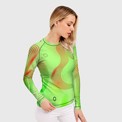 Рашгард женский Радио Новая Песня с молнией, цвет: 3D-принт — фото 2