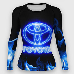 Рашгард женский Toyota neon fire, цвет: 3D-принт