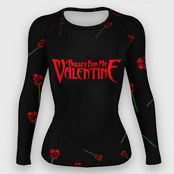 Рашгард женский Bullet for my valentine rose album, цвет: 3D-принт