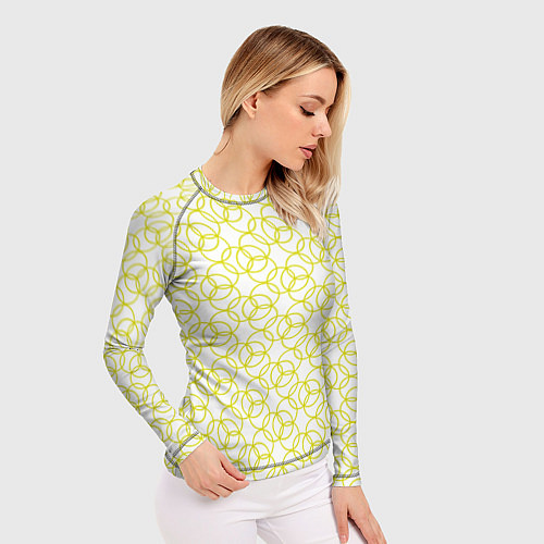 Женский рашгард Круговой узор / 3D-принт – фото 3