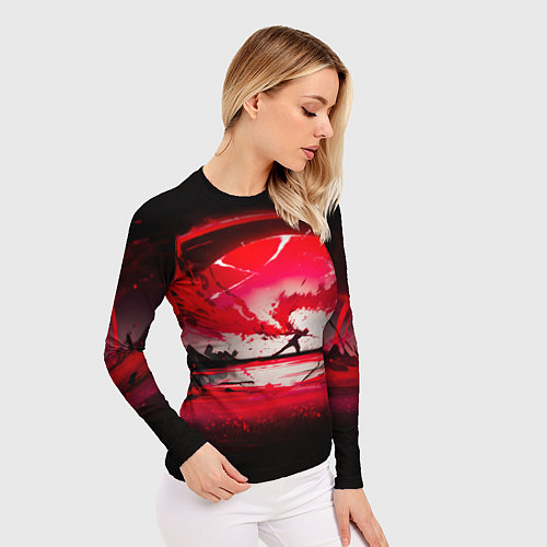 Женский рашгард Танец в последних лучах солнца / 3D-принт – фото 3