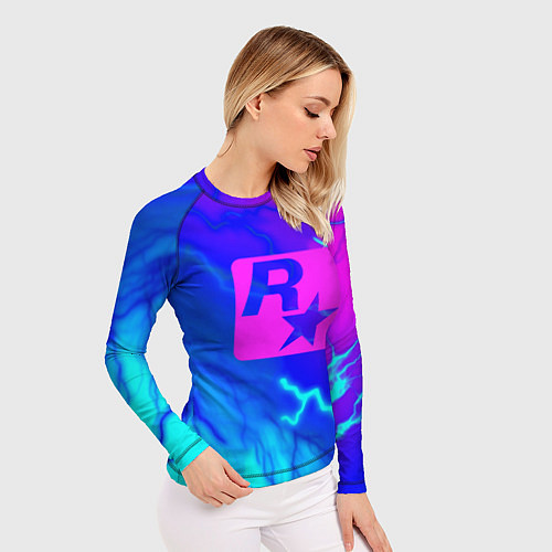 Женский рашгард Rockstar storm молнии / 3D-принт – фото 3