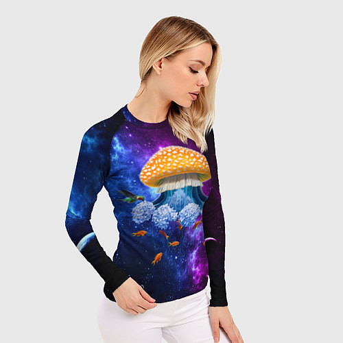 Женский рашгард Space mushroom / 3D-принт – фото 3