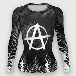 Рашгард женский Anarchy winter gray, цвет: 3D-принт