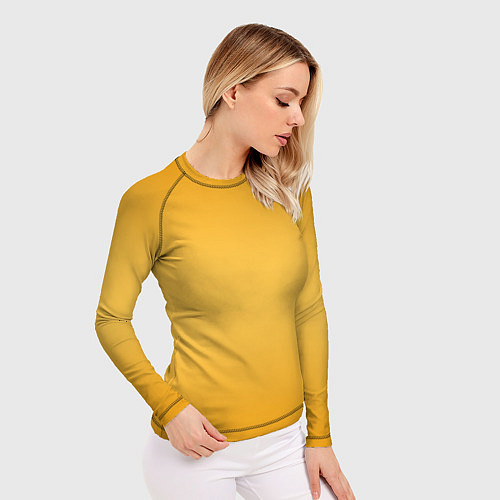 Женский рашгард Апельсиновый градиент / 3D-принт – фото 3