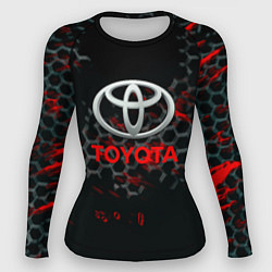 Рашгард женский Toyota краски броня, цвет: 3D-принт