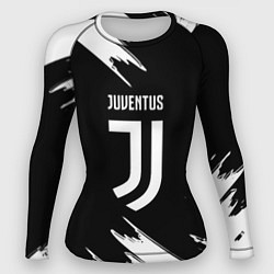 Рашгард женский Juventus краски текстура, цвет: 3D-принт