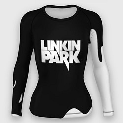 Рашгард женский Linkin park краска белая, цвет: 3D-принт