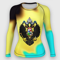 Рашгард женский Российская империя герб краски, цвет: 3D-принт
