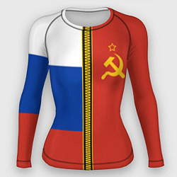 Рашгард женский Россия и СССР, цвет: 3D-принт