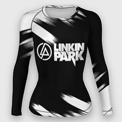 Рашгард женский Linkin park рок бенд краски, цвет: 3D-принт