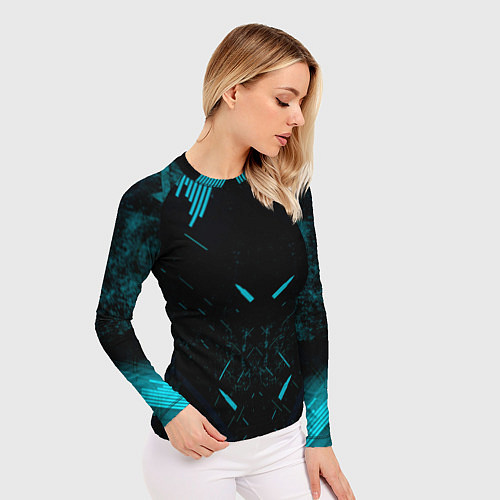 Женский рашгард Неоновые пули / 3D-принт – фото 3