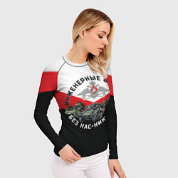 Рашгард женский Инженерные войска России, цвет: 3D-принт — фото 2
