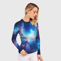 Рашгард женский Fascinating cosmic expanses, цвет: 3D-принт — фото 2