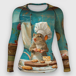 Рашгард женский Крыса шеф повар на кухне, цвет: 3D-принт