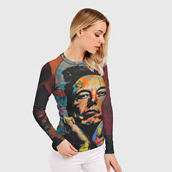 Рашгард женский Илон Маск граффити портрет, цвет: 3D-принт — фото 2
