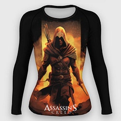 Рашгард женский Assassins creed пустыня на фоне, цвет: 3D-принт