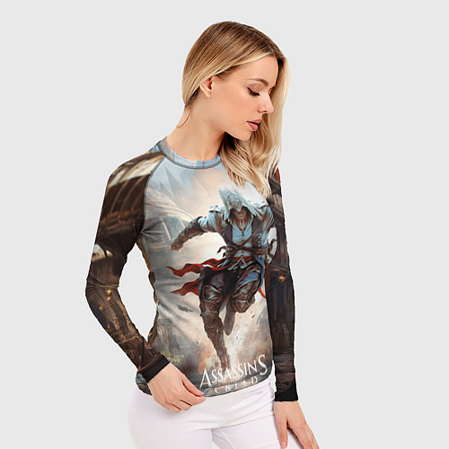 Женский рашгард Assassins creed паркур / 3D-принт – фото 3