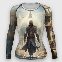 Рашгард женский Assassins creed большой город, цвет: 3D-принт