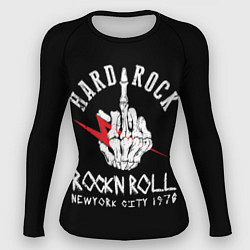 Рашгард женский Хард-рок, рок-н-ролл, цвет: 3D-принт