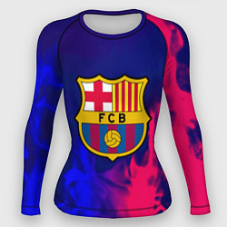 Рашгард женский Barcelona fc club gradient, цвет: 3D-принт