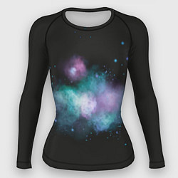 Рашгард женский Космическая туманность - облачко, цвет: 3D-принт