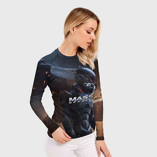 Женский рашгард Mass Effect game space / 3D-принт – фото 3