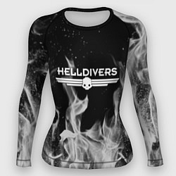 Рашгард женский Helldivers: Grey Smoke, цвет: 3D-принт