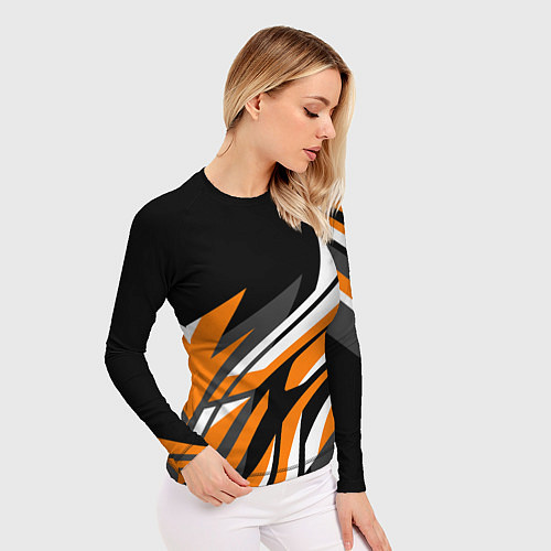 Женский рашгард Corner lines / 3D-принт – фото 3