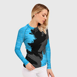 Рашгард женский Extreme blue, цвет: 3D-принт — фото 2