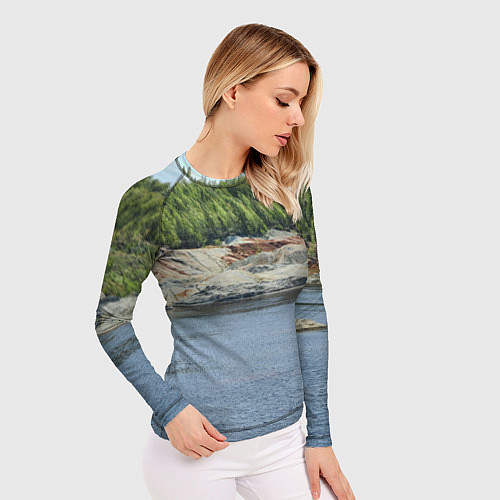 Женский рашгард Троицко-байновское месторождение глины / 3D-принт – фото 3