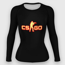 Рашгард женский CSGO огненное лого, цвет: 3D-принт