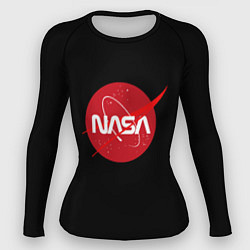 Рашгард женский Nasa logo red, цвет: 3D-принт