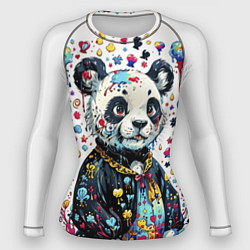 Рашгард женский Панда акварельная, цвет: 3D-принт