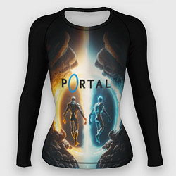 Рашгард женский Люди в портале, цвет: 3D-принт