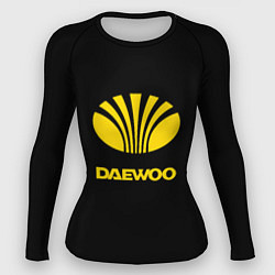 Рашгард женский Daewoo logo yellow, цвет: 3D-принт