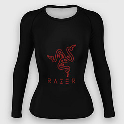 Рашгард женский Razer red logo, цвет: 3D-принт