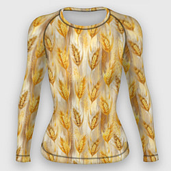Рашгард женский Золотая нива, цвет: 3D-принт