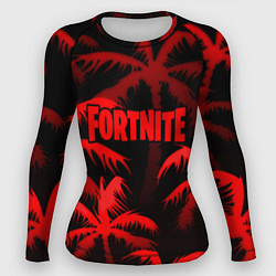 Рашгард женский Fortnite tropic red, цвет: 3D-принт