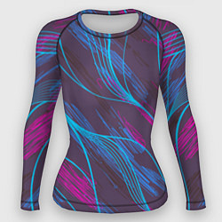 Рашгард женский Абстракция геометрических линий, цвет: 3D-принт