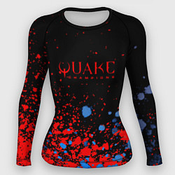 Рашгард женский Квейк чемпион, цвет: 3D-принт