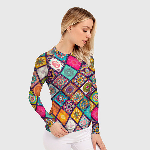Женский рашгард Этника стайл / 3D-принт – фото 3