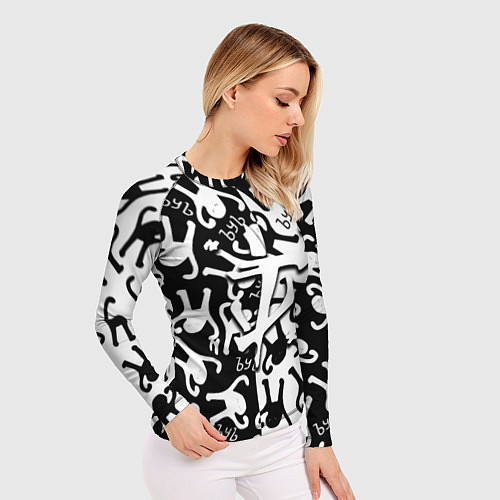 Женский рашгард Doom logo мем / 3D-принт – фото 3